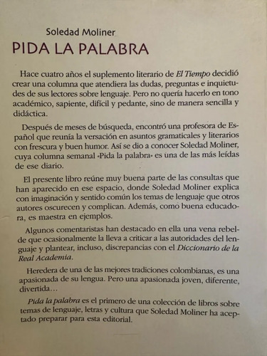 Pida La Palabra Soledad Moliner