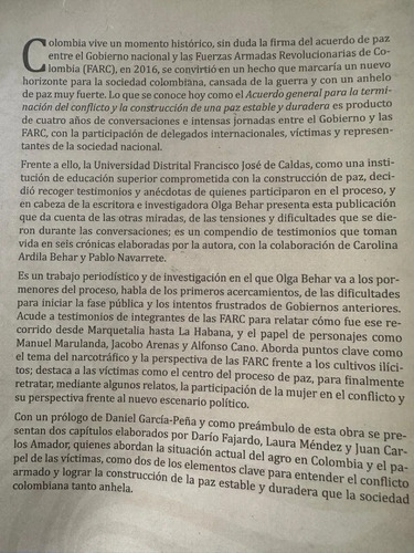 La Paz No Se Rinde Olga Behar