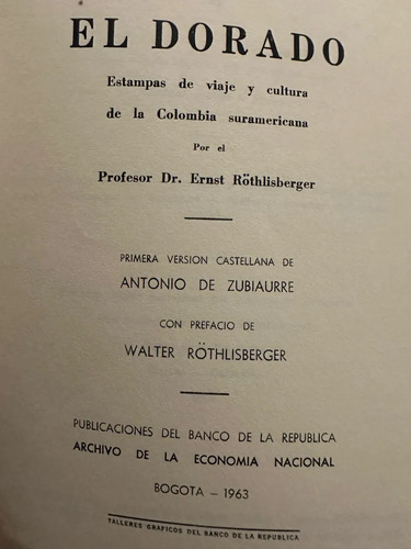 El Dorado - Dr, Erast Röthlisberger
