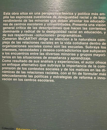 Racismo Y Curriculum C Mcarthy
