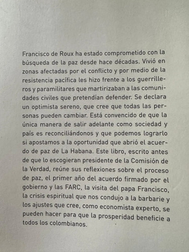 La Audacia De La Paz Imperfecta Francisco De Roux