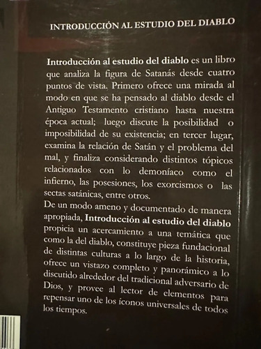 Introducción Al Estudio Del Diablo Campo Ricardo Burgos