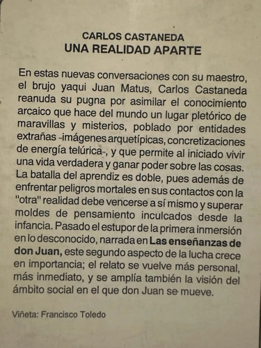 producto_639279831523501304_1 Una Realidad Aparte Carlos Castañeda
