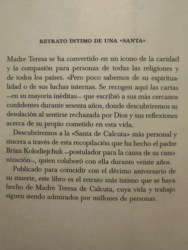 Madre Tereza Brian Kolodiejchuk