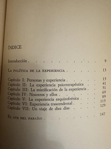 La Política De La Experiencia R D Laing