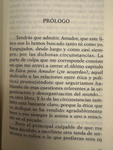 Política Para Amador Fernando Savater