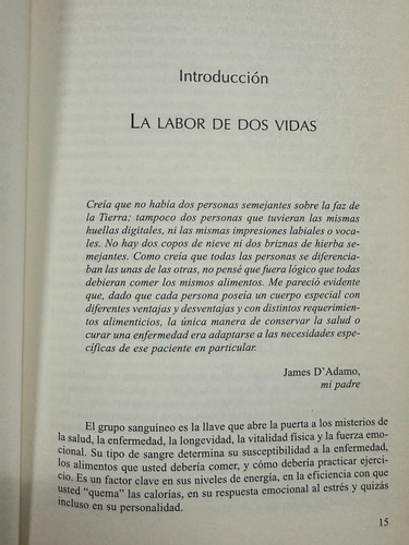 Los Grupos Sanguíneos Y La Alimentación - Peter J. D'adamo