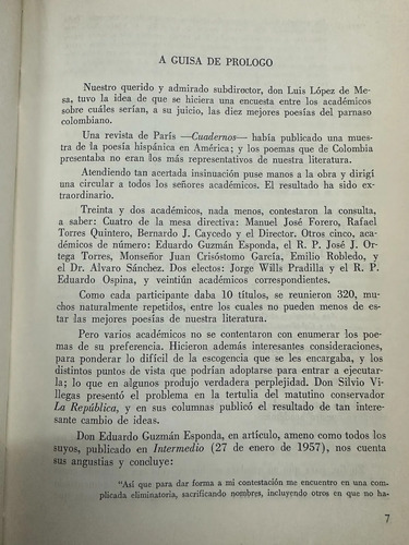 Poemas De Colombia - Antología De La Academia Colombiana