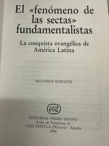 El Fenómeno De Sectas Fundamentalistas - Florencio Galindo