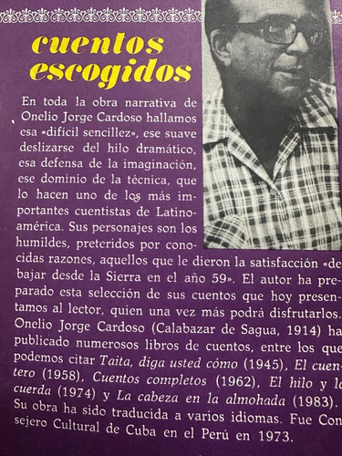 Cuentos Escogidos - Onelio Jorge Cardoso