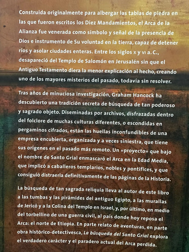 La Búsqueda Del Santo Grial-graham Hancock