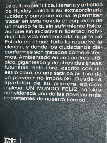 Un Mundo Feliz - Aldous Huxley