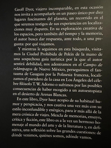 Arenas Blancas: Experiencias Del Mundo Exterior - G. Dyer