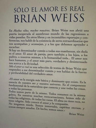 Solo El Amor Es Real - Brian Weiss
