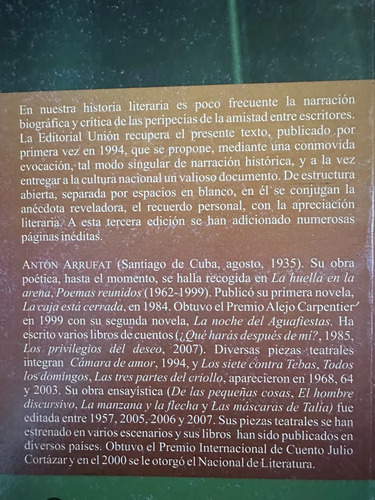 Virgilio Piñera: Entre Él Y Yo - Antón Arrufat
