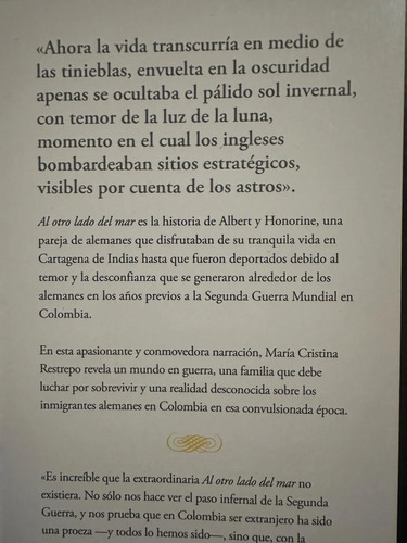 Al Otro Lado Del Mar - María Cristina Restrepo