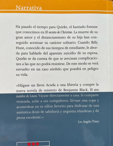 El Otro Nombre De Laura - Benjamin Black