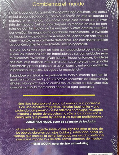 Manifiesto Para Una Revolución Moral - J. Novogratz