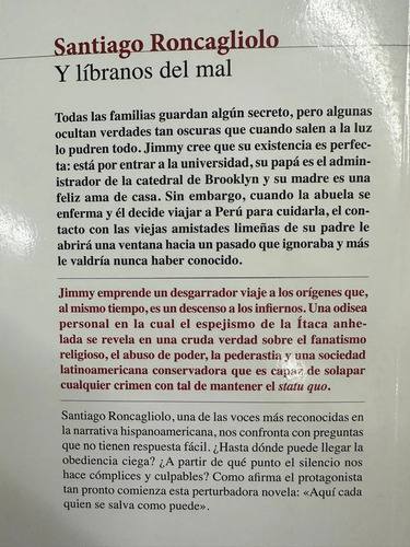 Y Líbranos Del Mal De Santiago Roncagliolo