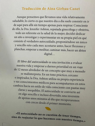 El Libro Del Autocuidado - Dra. Jennifer Ashton