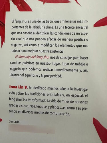 El Libro Rojo Del Feng Shui - Irma Lin V.