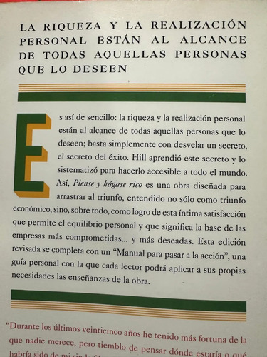 Piense Y Hágase Rico - Napoleon Hill