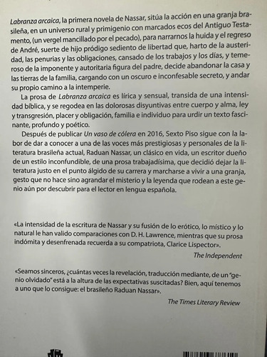 Labranza Arcaica - Raduan Nassar